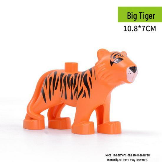 Large Animal Building Blocks: Dinosaur, Tiger, Elephant, Crocodile, Giraffe DIY Educational Toys for Kids