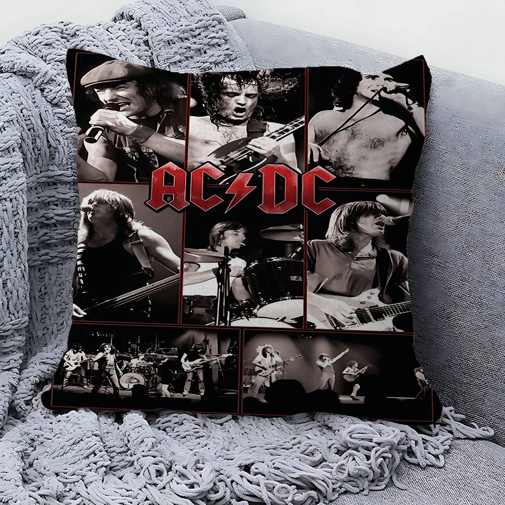 Rock A-AC D-DC Band Kussenhoes Inches Boerderij Decoratie Huis Gooi Kussenhoezen Voor Bank Decoraties