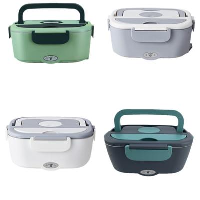 Elektrische Lunchbox, tragbar, für Zuhause und Auto, mit doppeltem Verwendungszweck, Heizung, wasserfrei, mit heißer Reisisolierung, Lunchbox, Bento-Lunchbox