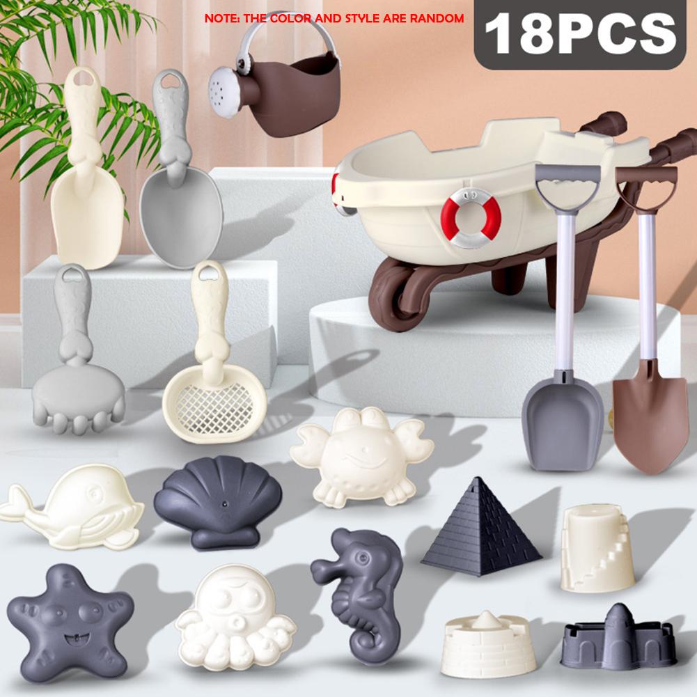 Beach Sand Play Toys Cartoon Lightweight Beach Play Children Bucket Toys Toys Funny Morandi 17/ E1R7