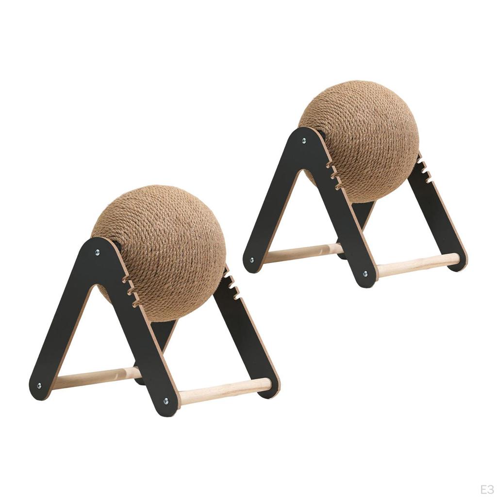 Cat Scratcher Ball Entertaining Protect Furniture Grinding Claw Interactive Wood Pet Toy
