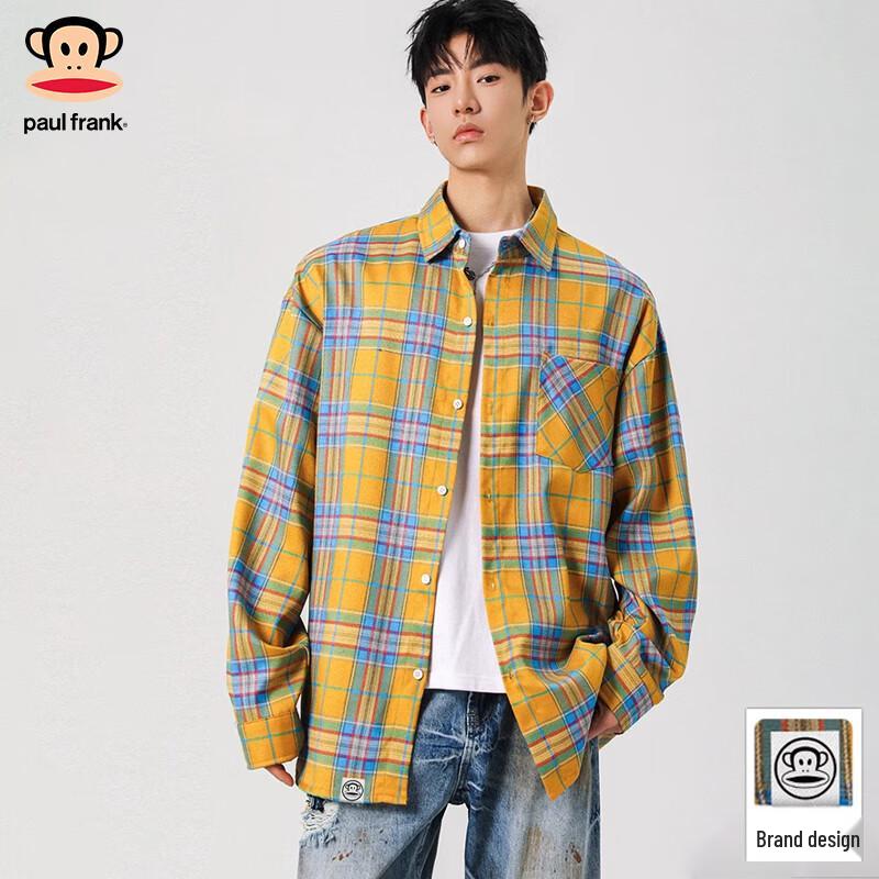 Paul Frank Men s Long Sleeve Plaid Shirt M