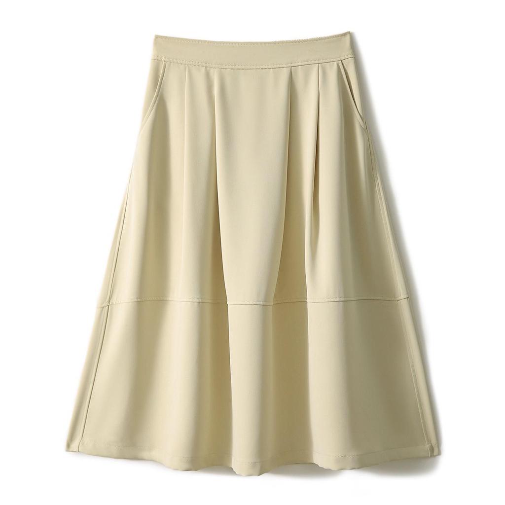 Elegantní sukně áčkového střihu s vysokým pasem ve stylu Hepburn - Dámská móda léto 2025