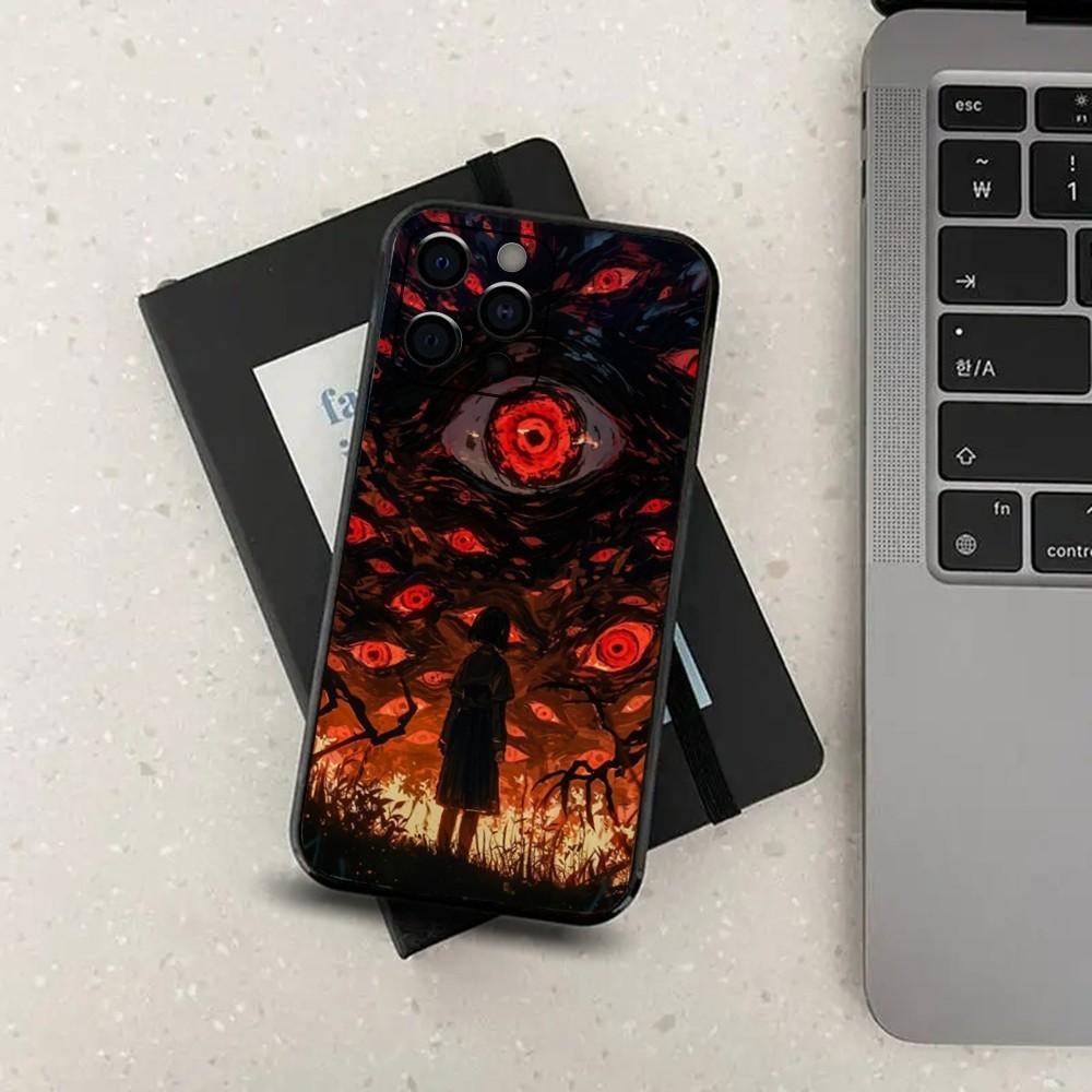 

Scary Eyes Art Painting Phone Case For Apple iPhone 15,14,13,12,11,Pro,X,XS,Max,XR,Plus,Mini Soft Black Cover iPhone15promax