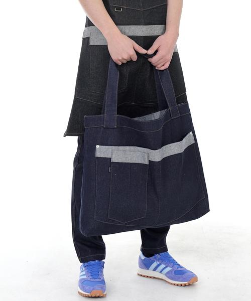 Saintcrew Walker & Builder Mega Big Denim Shoulder Bag Wbm-109 Indigo Brs