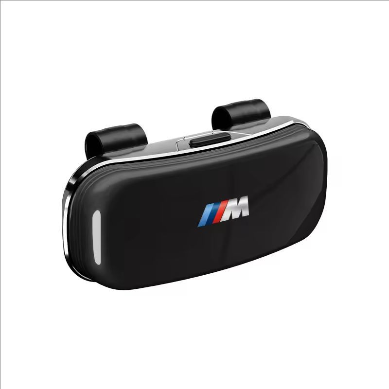 For BMW 1 2 3 4 5 6 7 Series X1 X2X3X4 X5 F48 E70 E90 E60 G30 G20 Press Switch Car Glasses Box Sun Visor Glasses Holder/ Sticker ER4