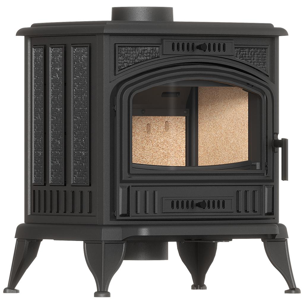 Cast iron wood burning stove KRATKI K6 ECO Ø 150 6,5 kW