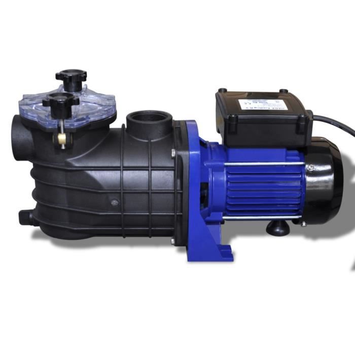 Pompe électrique de piscine VIDAXL 500 W Bleu avec filtre à tamis intégré