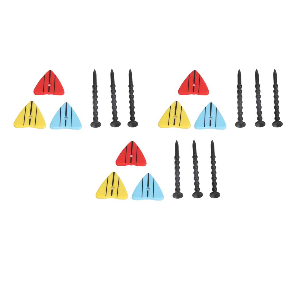 3 Set Golf Tees Adjustable Height Golf Ball Position Marker Golf Tee Nail Pegs Golf Training Accessories for Outdoor