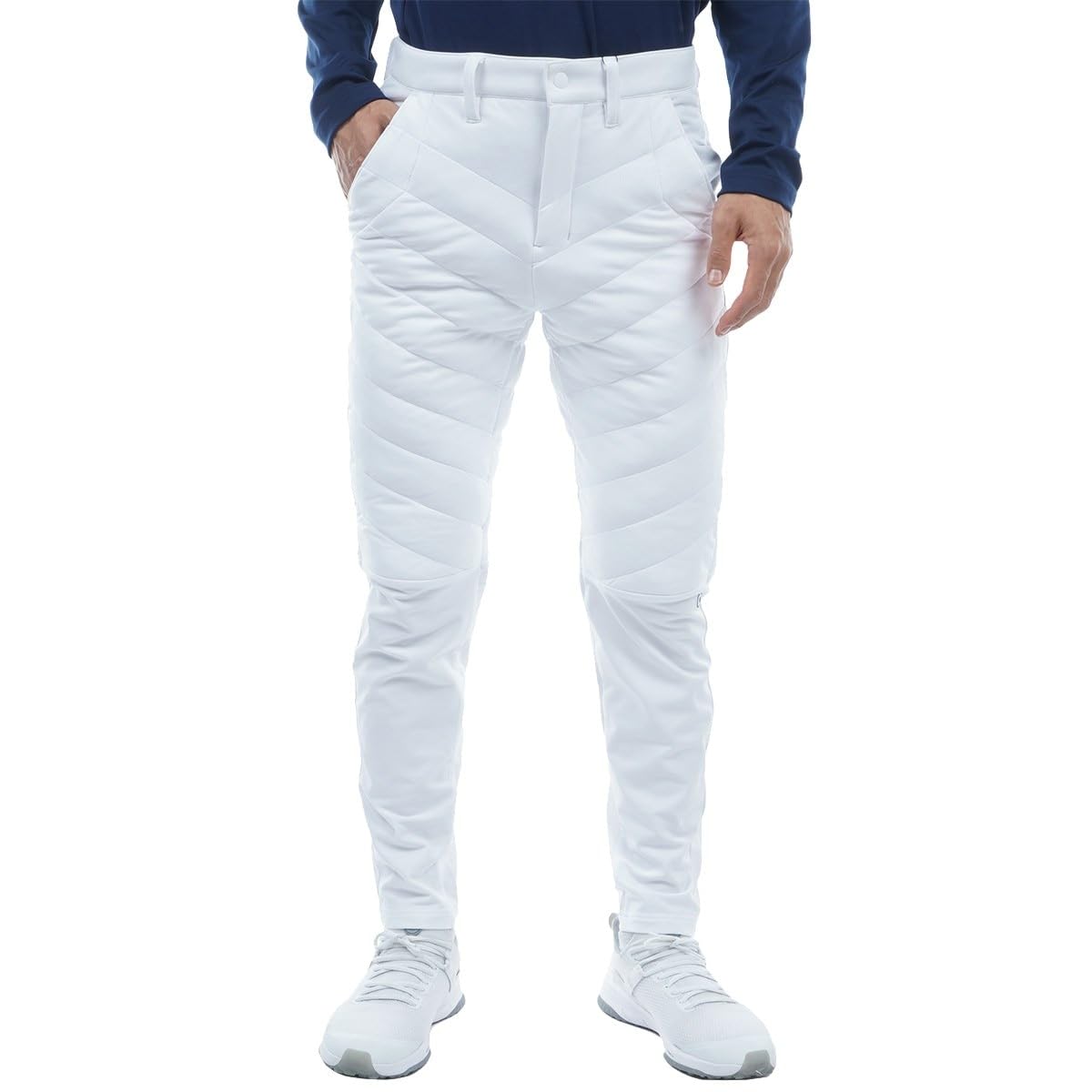 

[Pin Apparel] Men s padded long pants (all-way stretch and warmth) Golf 621-3231003 030White L