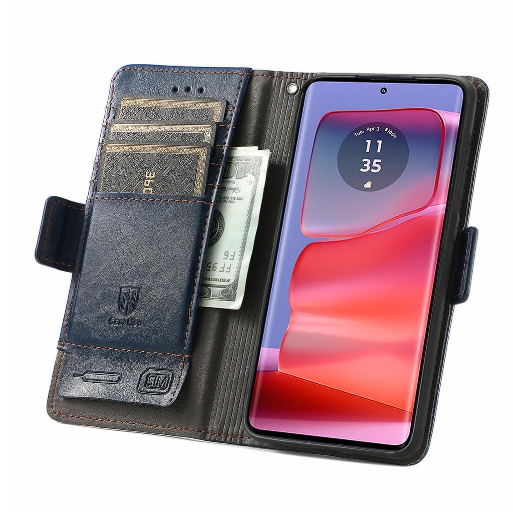 For Motorola Edge 50 Ultra 5G/Moto X50 Ultra 5G Phone Cases CASENEO PU Leather Cover Stand with RFID Blocking Wallet