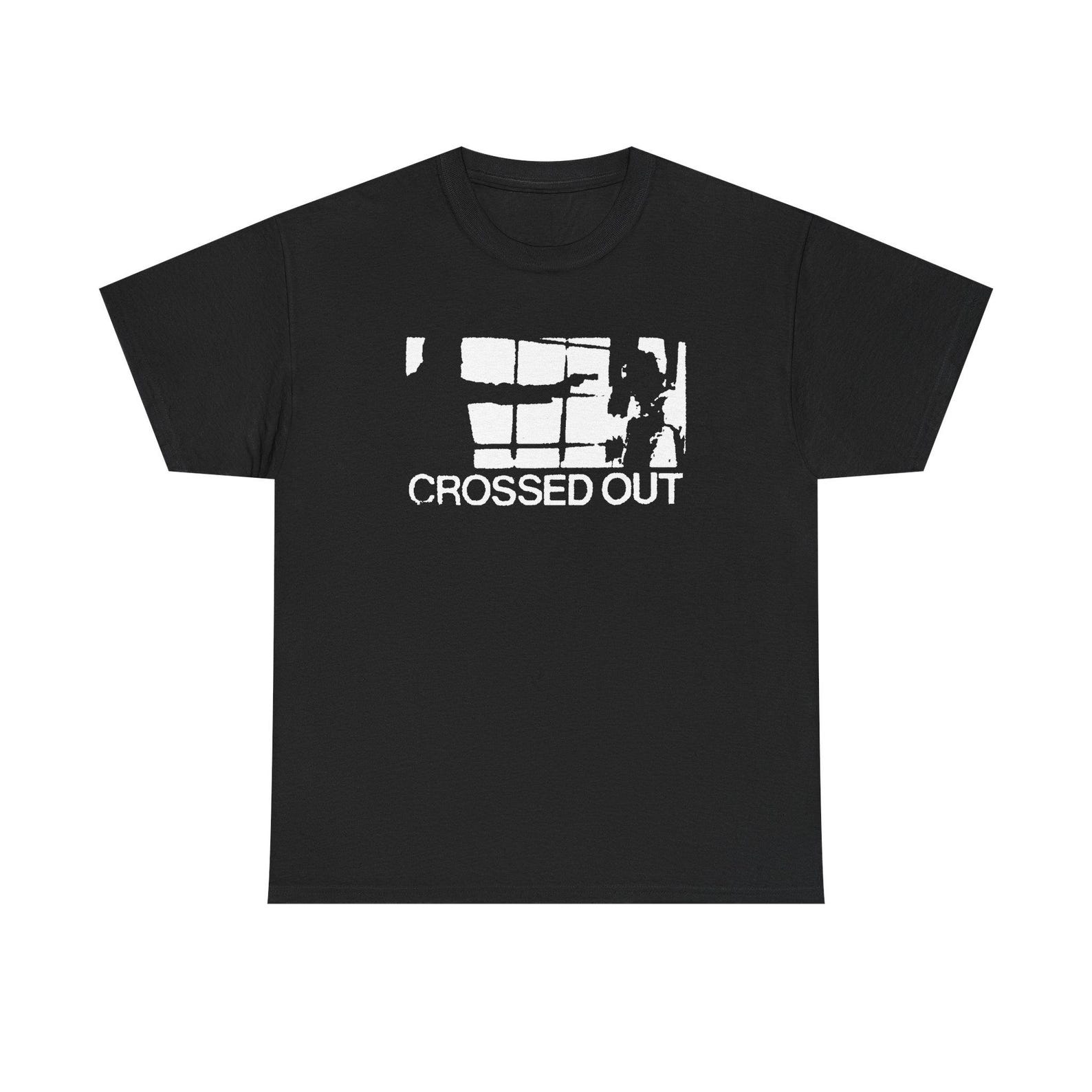 Cross Out Hardcore Punk Shirt, Straight Edge Inspired Graphic Tee, Vintage Underground Punk Rock T shirt, Alternative Music Fan Gift L