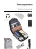 Waterproof Men's High-End Fashion Laptop Backpack for Travel and School with Large Capacity