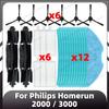 Compatible for Philips Homerun 2000 / 3000 Replacement Main Side Brush HEPA Filter Mop Pad Spare Parts Accessories