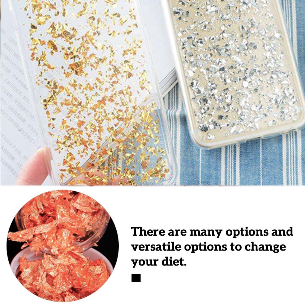 Gold Foil Leaf Festival Cake Dessert Pastry Candy Flakes Bakery Bar Food Dishes Tea Drink Decoration DIY Craft