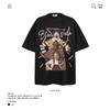 Ve Fun Top Printed Short Sleeve Loose Casual Cartoon T-Shirt High Street O Couple Character Rsize Male Tide