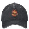Calcifer Anime Tvättad Basebollkeps Japan Street Style Truckerhatt Unisex Tonåringar Utomhussporter Solskydd Basebollkepsar