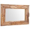 VidaXL Miroir décoratif Teck 90 x 60 cm Rectangulaire