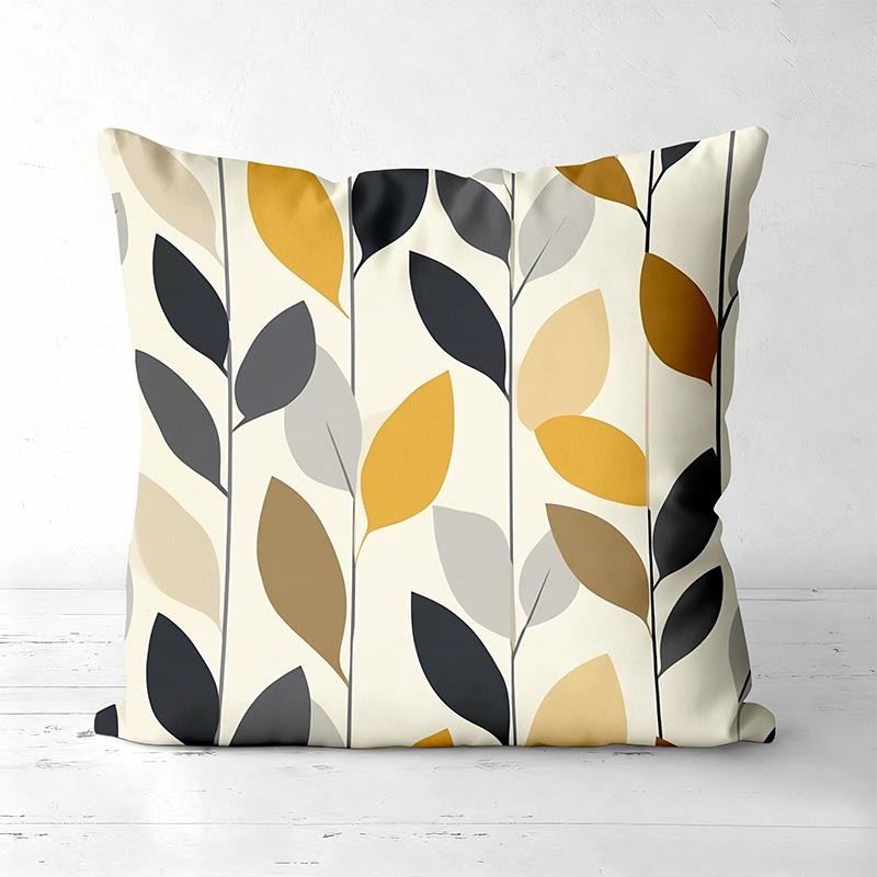 1 Pieces Modern Leaf Pattern Throw Pillow Cushions Set Polyester pillowcase, sofa decorative cushion cov Headboard Pillow