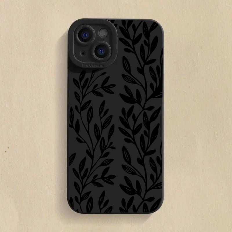Black Sunflower Pattern Tpu Phone Case For  Mi 14T 13T 12T Pro 14 13 12 11 Lite 5G NE Poco F6 F5 X5 M6 Pro 4G Soft Cover