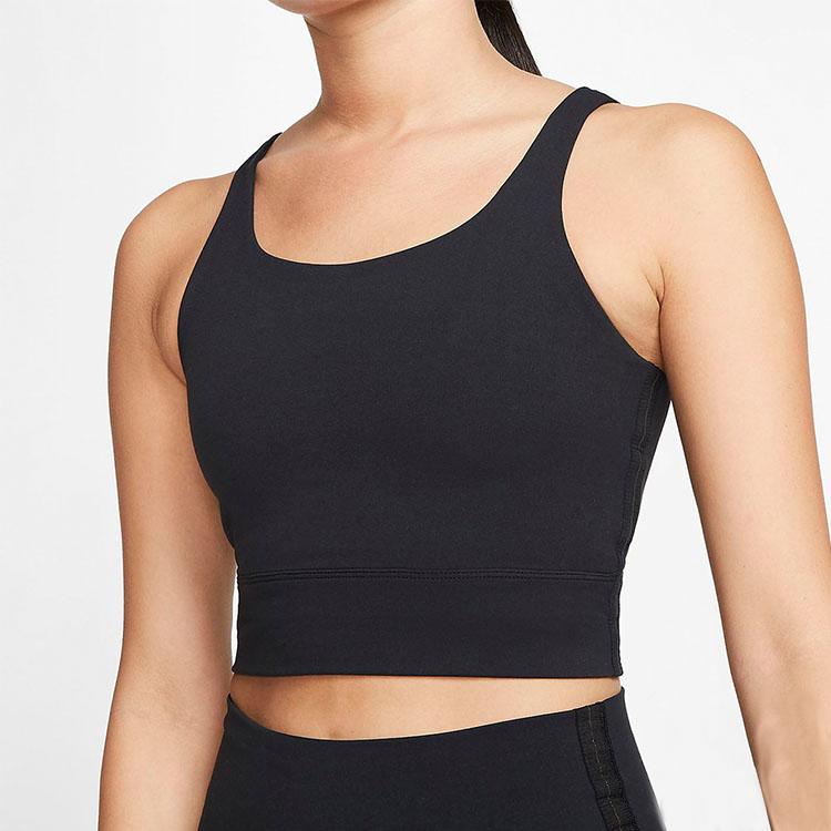 Nike Yoga Luxe Cropped Tank Top Women Tops Black CQ8966-010