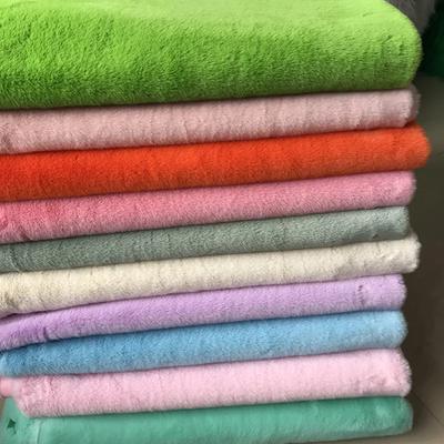 Short Plush Fabric Fur By The Meter for Pillowcases Clothing Sewing High-grade Soft Imitation Rabbit Hair Cloth Plain Thickened