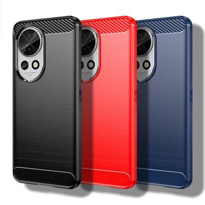 Für Huawei Nova 12 Hülle Für Huawei Nova 12 Cover 6,7 Zoll Carbon Fiber Stoßfest Silikon Bumper Für Huawei Nova 12 Pro Ultra