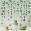 Glitter Surface Music Notes Star Glitter Hanging Banner Note Elements Star Shape Musical Theme Decoration Hanging Design