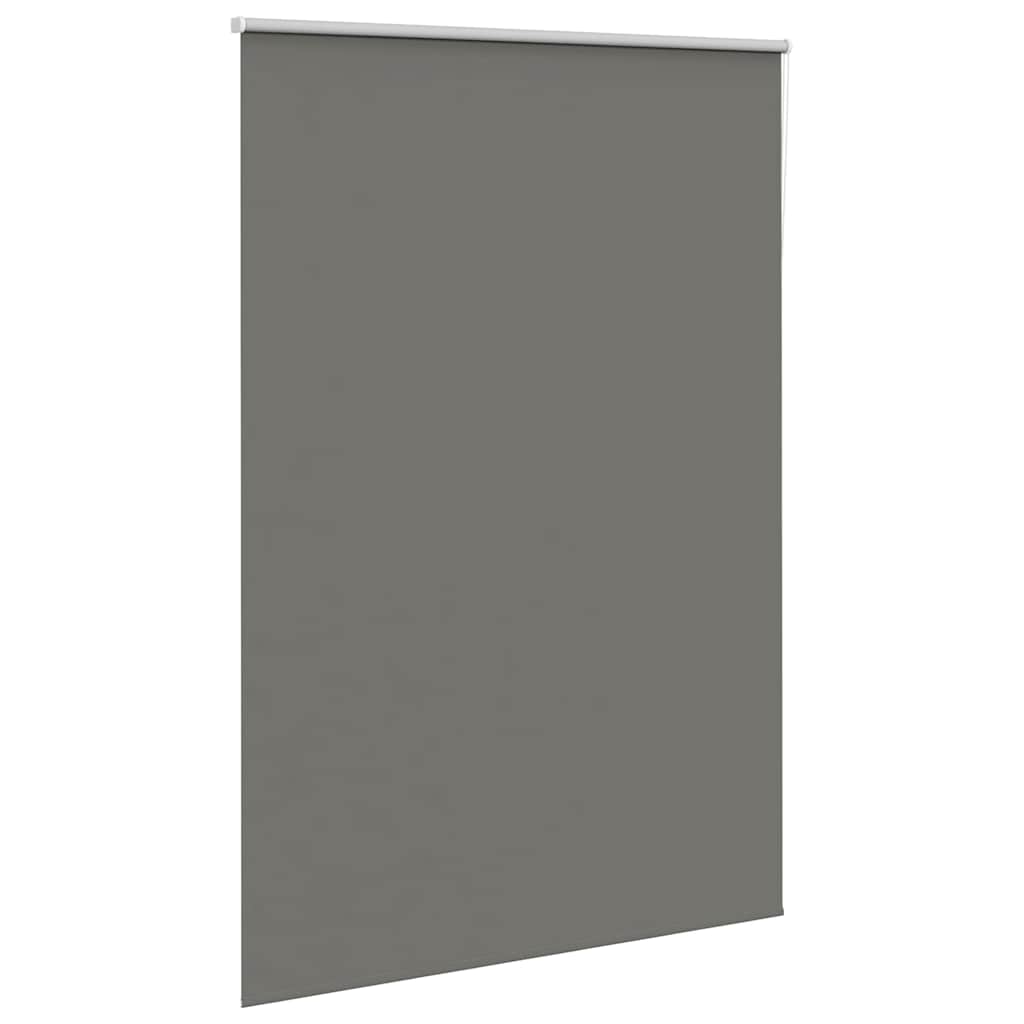 Blackout Roller Blind Grey 160x210 cm Fabric Width 156.6 cm Polyester