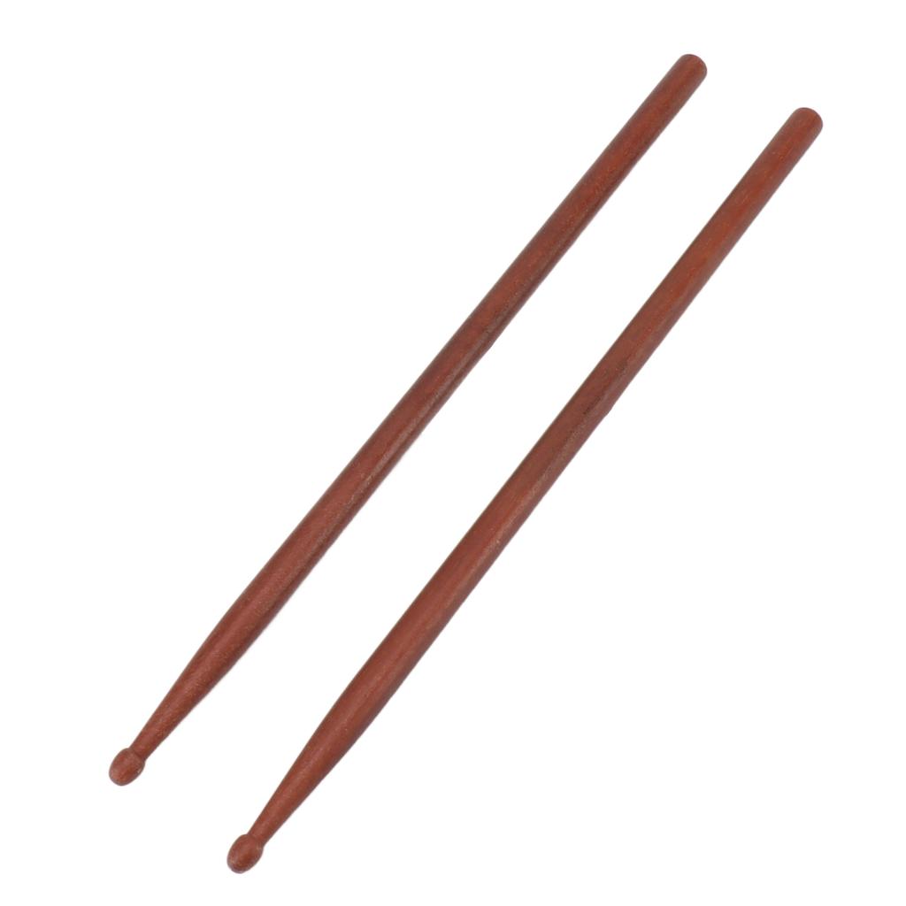 1 Pair Drum Stick Professional Durable Log Color Padauk Drum Sticks Set for Tambourine 7a