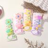 6Pcs Cartoon Colorful Hair Clips Girls Cute Flower Heart Hairpins Baby Hairclip Barrettes Hairpin Headwear Kids Hair Accessories