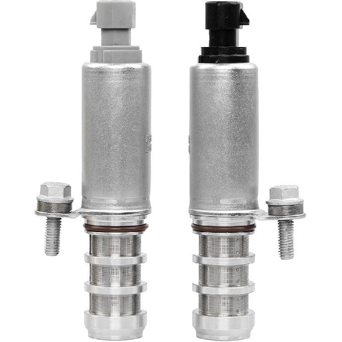 Intake And Exhaust Camshaft Position Actuator VVT Solenoid Valve Kit With Camshaft Crankshaft Engine Sensor- Compatible With