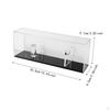 Acrylic Display Case Cabinet Protection Thick Enthusiasts Gift Black Base Showcase Stand for