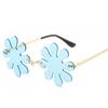 Flower Shape Women's Sun Glasses New Fashion Rimless Metal Leg Women Sunglasses High Quality Women's Sunglasses