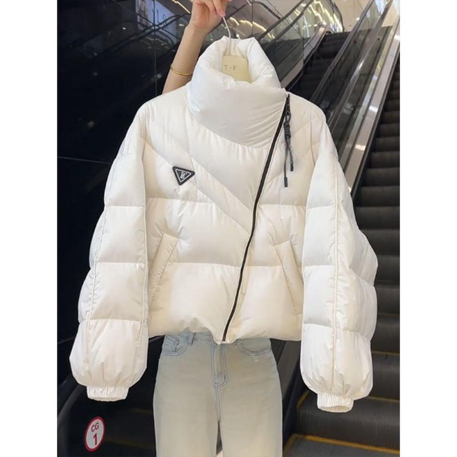 Women's Cotton Jacket Winter Short Length Korean Style Personalized Irregular Cotton Coat Fashion Thick Warm Loose Casual Coat