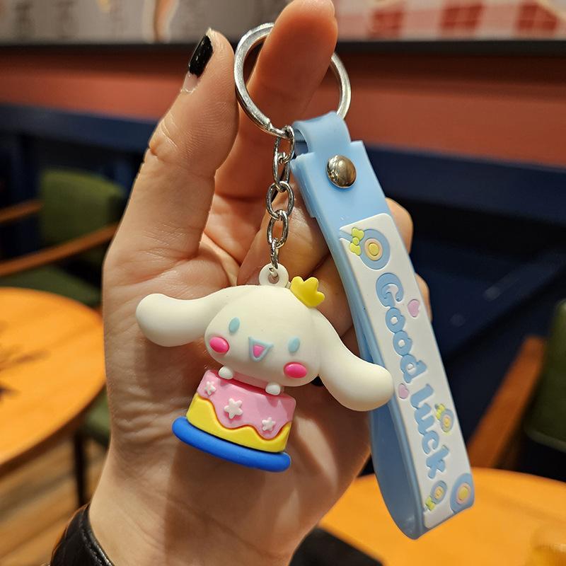 Neuer Cartoon Mond Schlüsselanhänger, Taschenkleinanhänger Pvc Weichgummi Dreidimensionaler Anti-Verlust Schlüsselanhänger