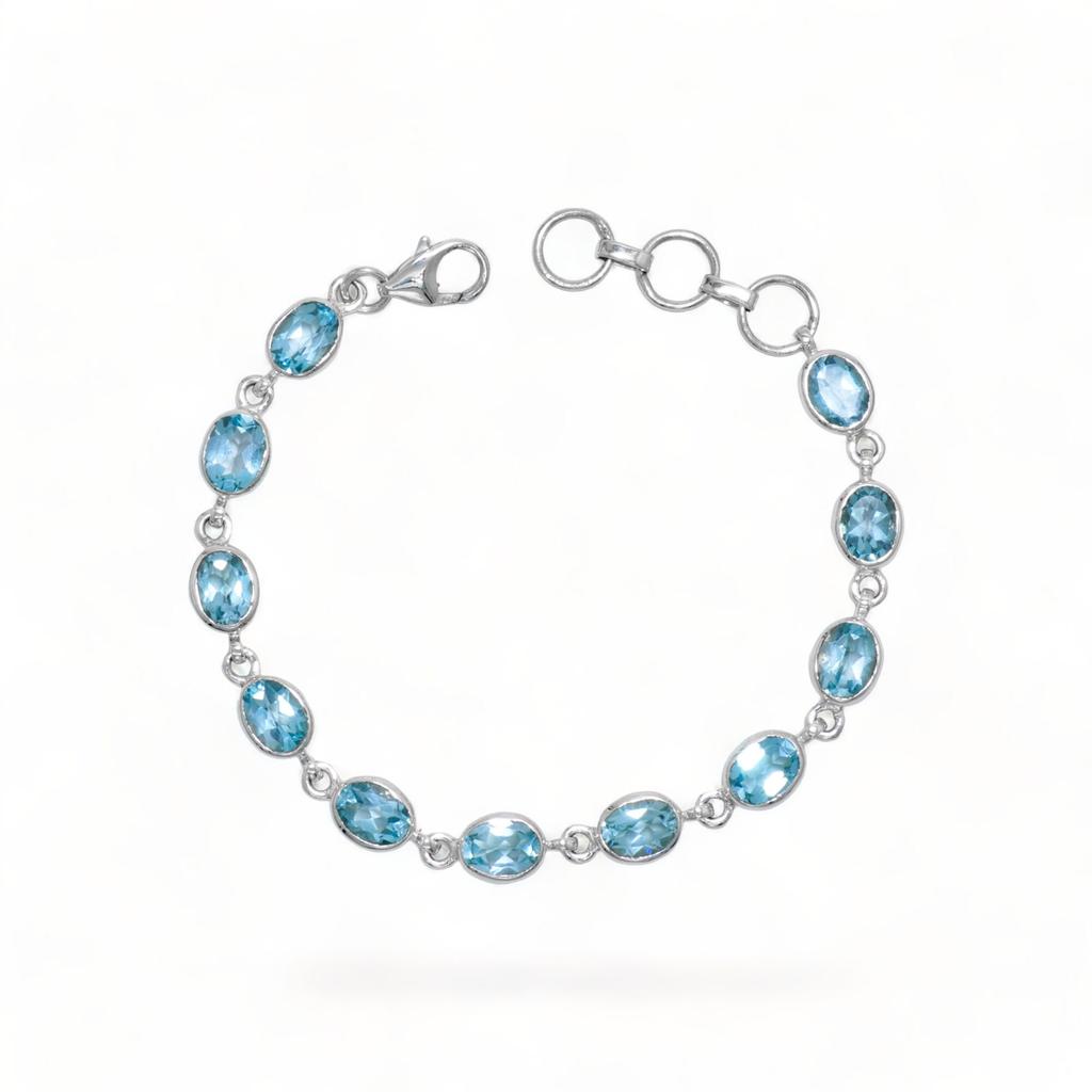 Black Spinel Bracelet: Handmade 925 Sterling Silver Gemstone Jewelry