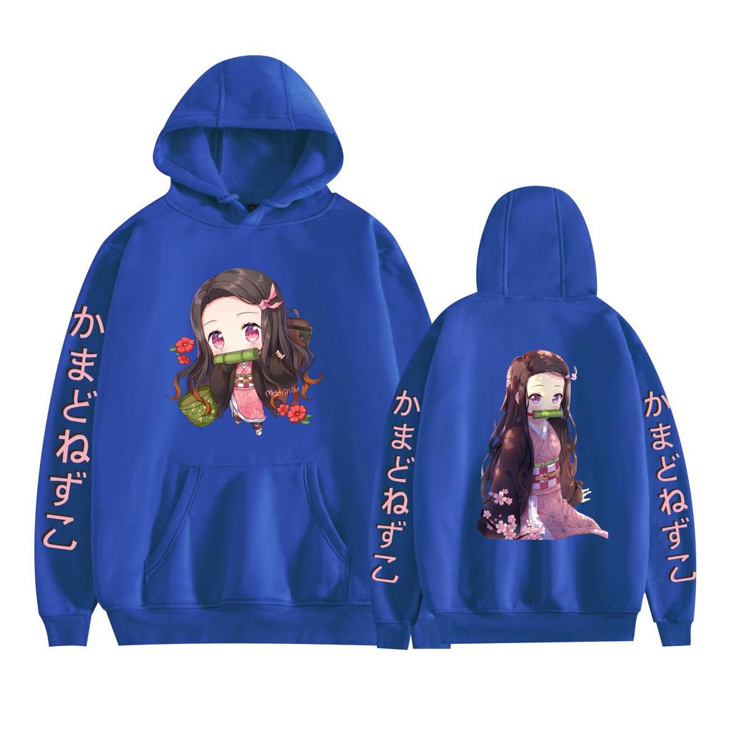 Demon Slayer Autumn/Winter New Thickened Fleece-lined Hoodie Loose Hip Hoodie 0059