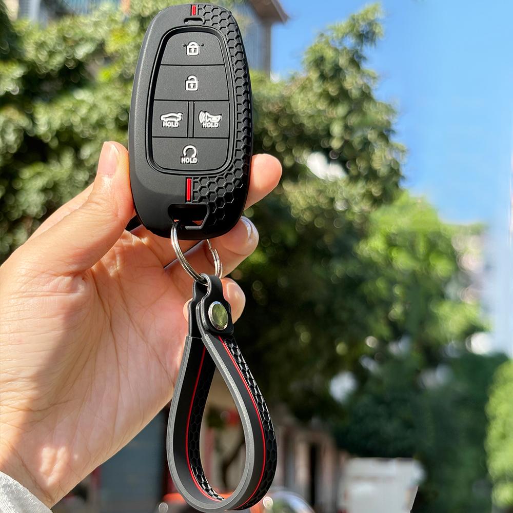 Remote Keychain For Hyundai NEXO Tucson NX4 Sonata Dn8 Azera Staria 2021-2024 Protect Key Shell Cover Case