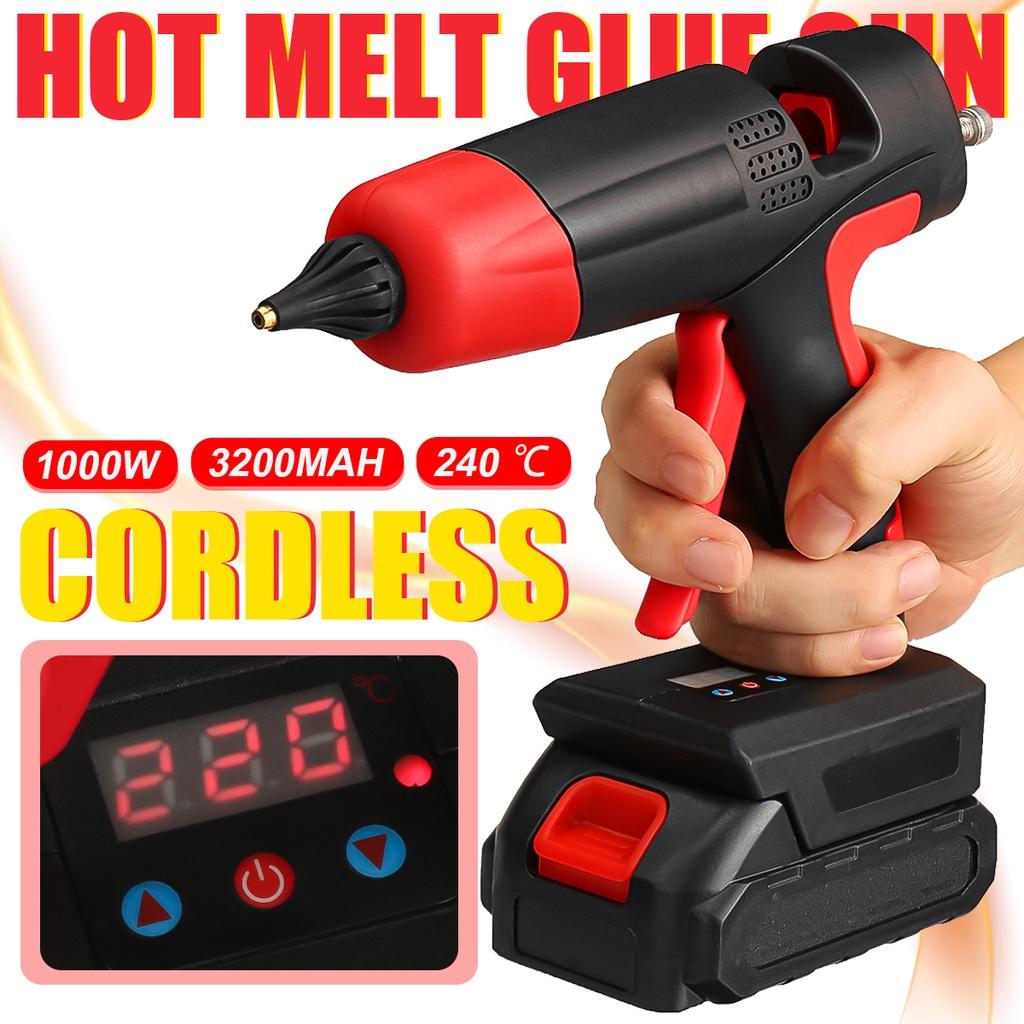 21V 1000W Welding Hot Air Guns Plastic Temperature Adjustable Anti-scald Nozzle for Lithium Battery Cordless Electric Hot Melt Glue Guns