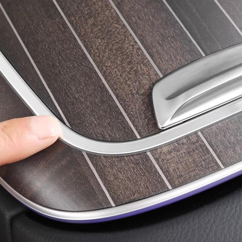 Center Console Decorative Frame & Rear Storage Box Anti-Scratch Sticker for Mercedes-Benz E-Class
