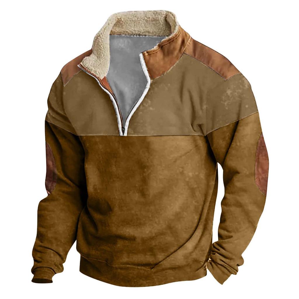 Men's Hoodie Loose Long Sleeves Round Neck