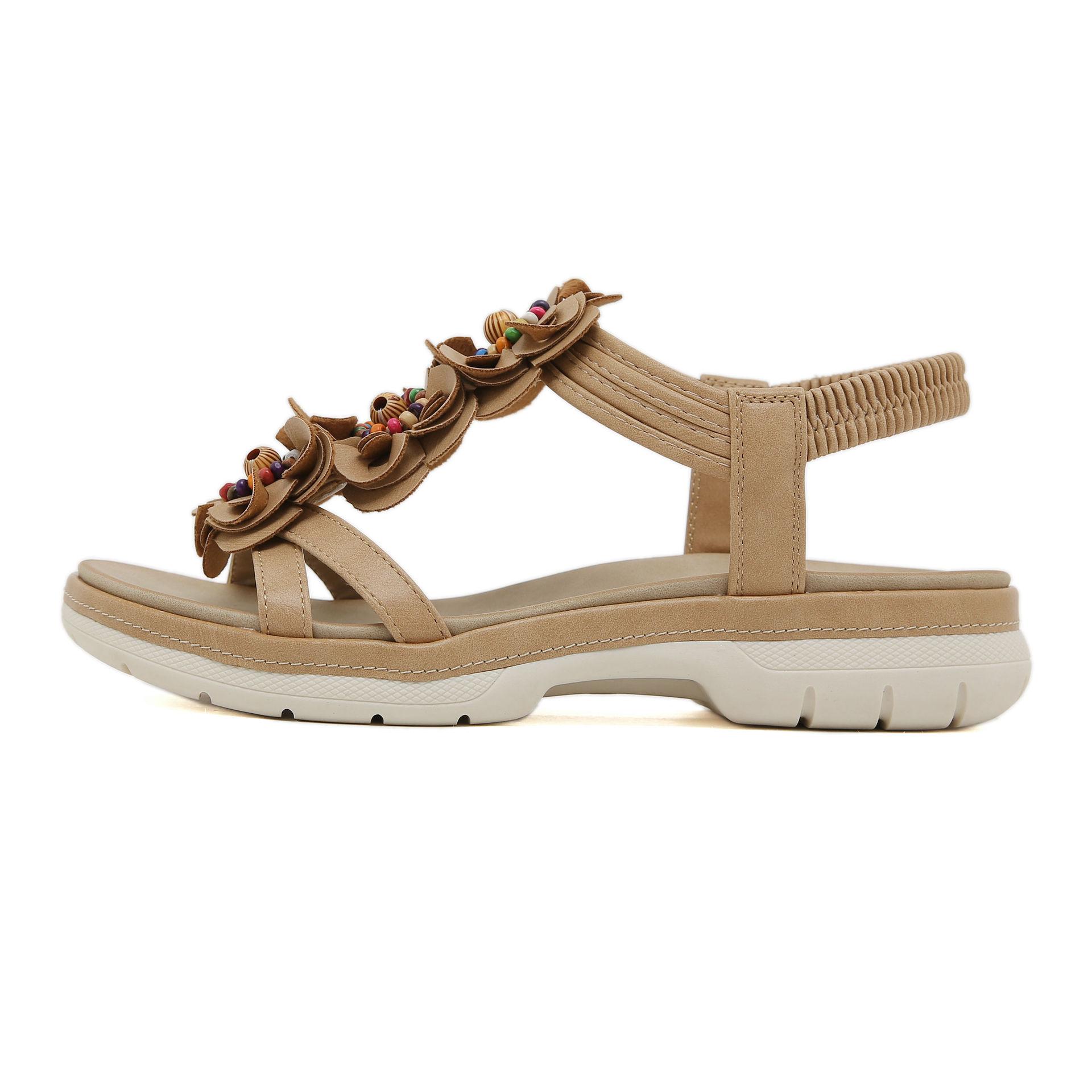 

Shoes for Women Summer Fashion Women Comfortable Elastic Band Platform Wedges Sandalias De Mujer 36-41 Women Sandals 41 абрикосовый