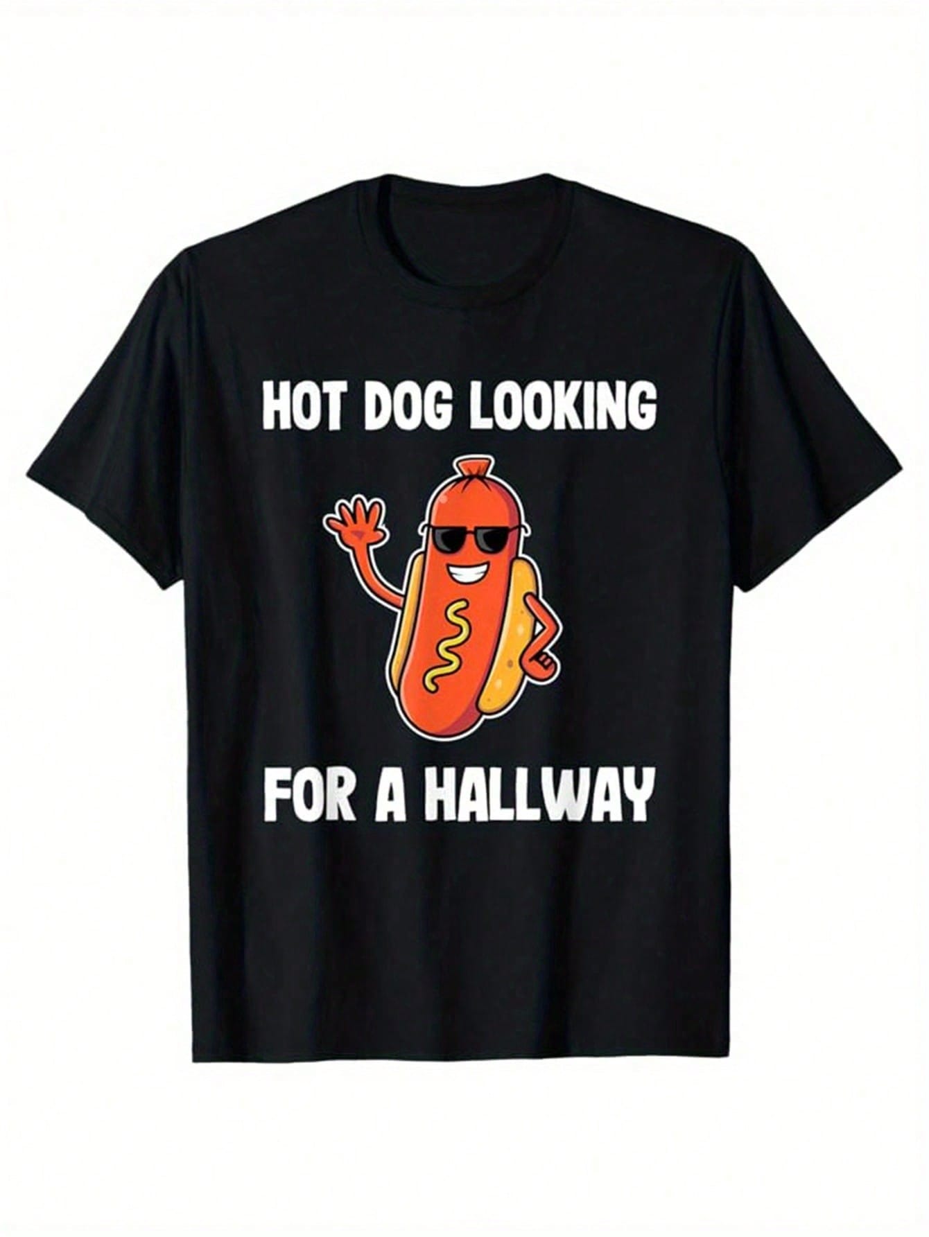 

Hot Dog Fun Pattern Summer Womens Tshirt Top Short Sleeve Round Neck Womens Fashion Casual Tshirt 4XL