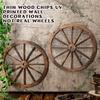 Western Cowboy Party Decorations Vintage Rustic Wagon Wheel Wood Cartwheel Decor for Bar Garage Indoor Outdoor