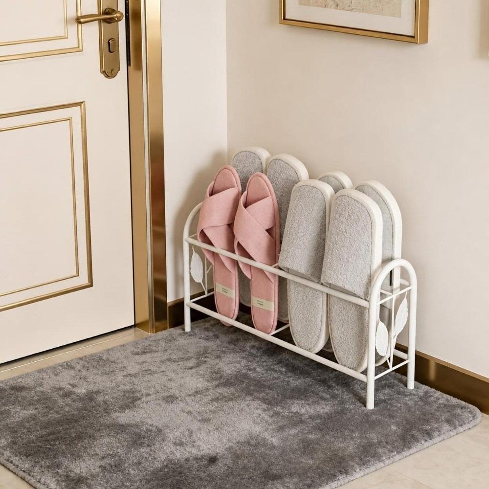 Metal Shoe Organizer Rack Two-Layer Shoe Storage Shelf Home Storage Shelf For Entrance Bathroom