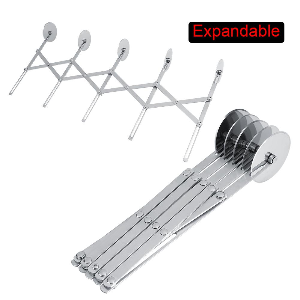 Antihaft Teigrad Edelstahl Kuchenmesser Abschnitt Teig Brot Küchenwerkzeug 5 Räder