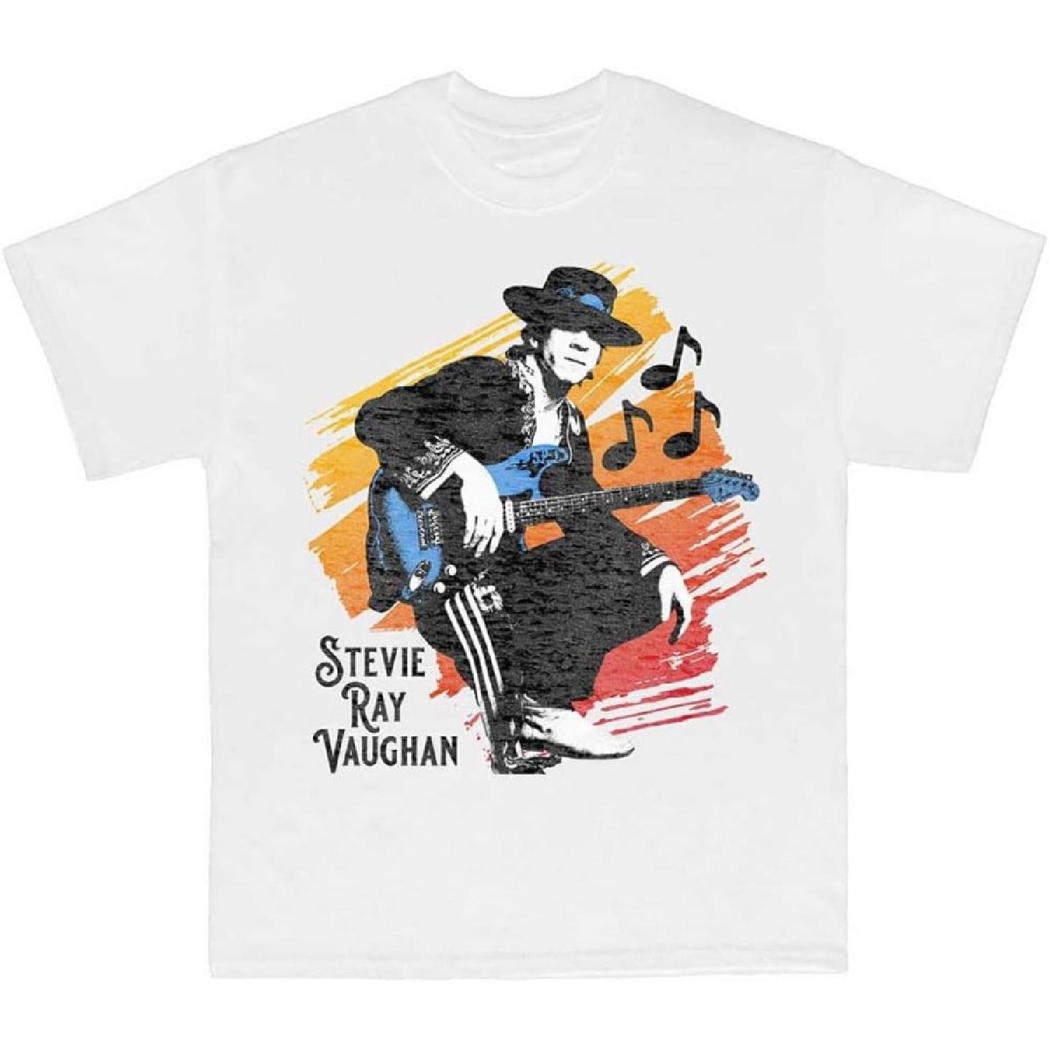 Rock Off officially licensed products Stevie Ray Vaughan Stevie T Shirt Size S White XXXXXL белый