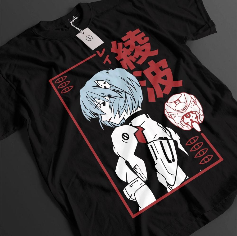 Sommer Neu Eva Unit 01 T-Shirt Neon Genesis Evangelion T-Shirt für Männer Frauen Japanisches Anime Shirt Unisex Hohe Qualität Baumwolle Kurzarm Top