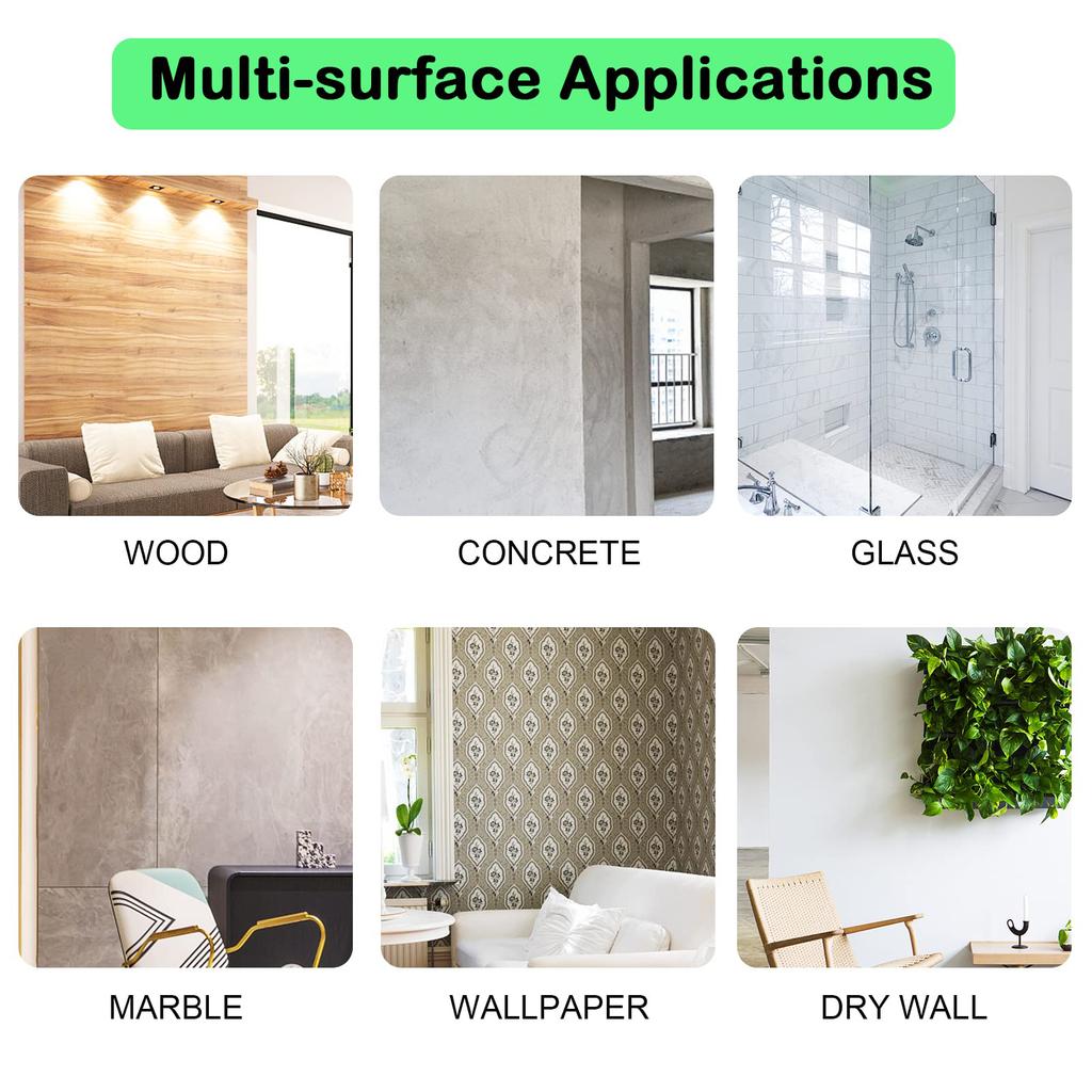 2" Door Stopper Wall Protector with Strong Back Adhesive Reusable Premium Door Stopper for Home Office Protecting Wall Shock Absorbent Gel Self Adhes